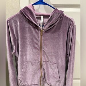 Fabletics women’s Lavender Velvet Hoodie